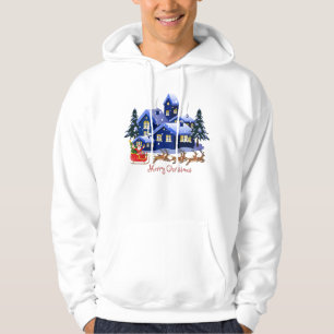 Title: 🎅 Merry Christmas Night – Santa Sleigh wit Hoodie