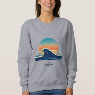  Title: Montabeach Minimalist Ocean Wave Logo  Sweatshirt