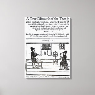 Title Page 'A True Discourse of the Two�' Canvas Print