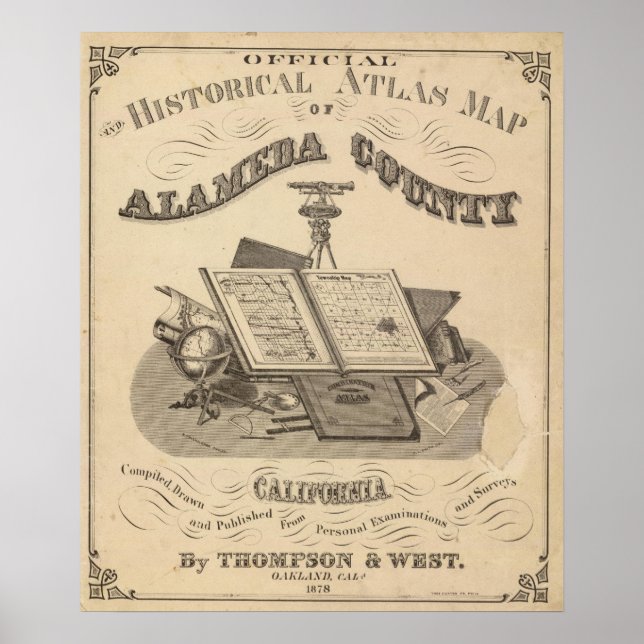 Title Page Alameda County atlas map Poster (Front)