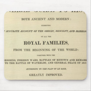 Title Page Complete Genealogical, Historical Mouse Mat