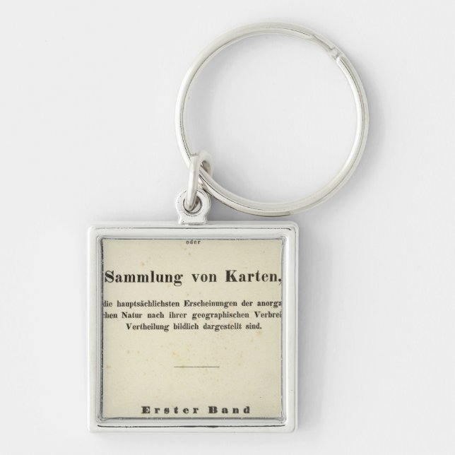 Title Page Dr Heinrich Berghaus Key Ring (Front)