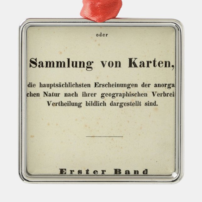 Title Page Dr Heinrich Berghaus Metal Tree Decoration (Front)