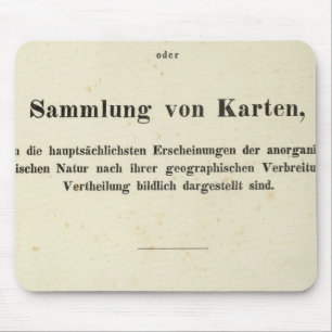 Title Page Dr Heinrich Berghaus Mouse Mat
