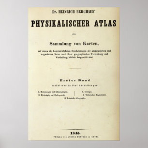 Title Page Dr Heinrich Berghaus Poster