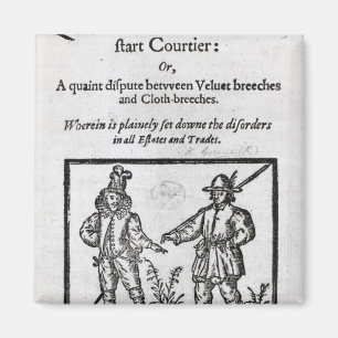 Title page for 'A Quip for an Upstart Courtier' Magnet