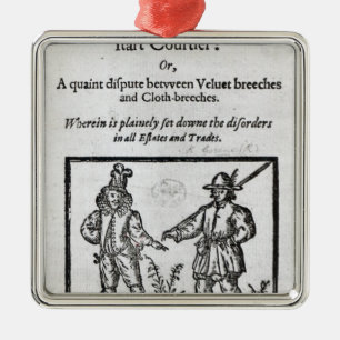 Title page for 'A Quip for an Upstart Courtier' Metal Tree Decoration