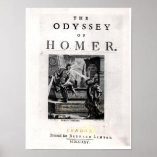 Title page for 'The Odyssey' by Homer Poster