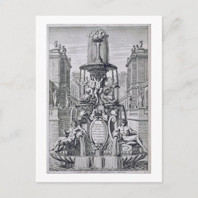 Title page from 'Fountain and Waterjets in the Ita Postcard (Front)