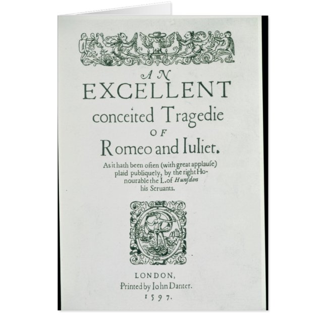 Title Page from 'Romeo and Juliet' (Front)