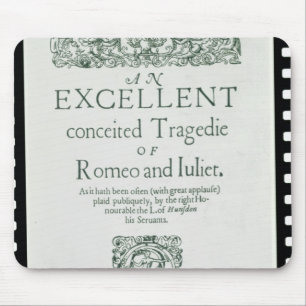 Title Page from 'Romeo and Juliet' Mouse Mat