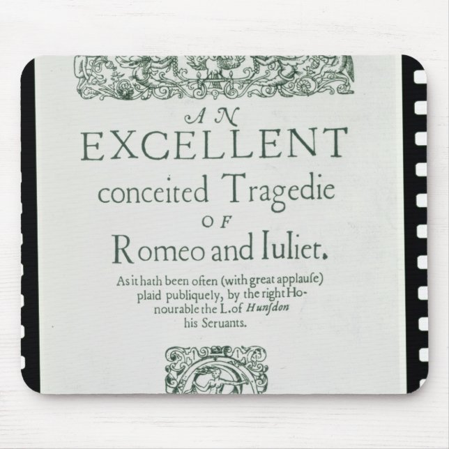 Title Page from 'Romeo and Juliet' Mouse Mat (Front)
