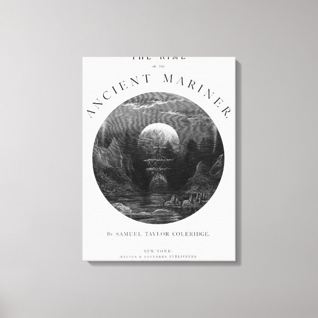 Title page from 'The Rime of the Ancient Mariner' Canvas Print (Front)
