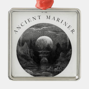 Title page from 'The Rime of the Ancient Mariner' Metal Tree Decoration
