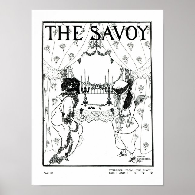 Title page from 'The Savoy' No. 1 and 2, 1896 (lit Poster (Front)