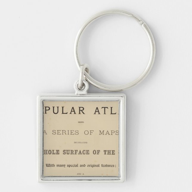 Title Page Letts's popular atlas Key Ring (Front)