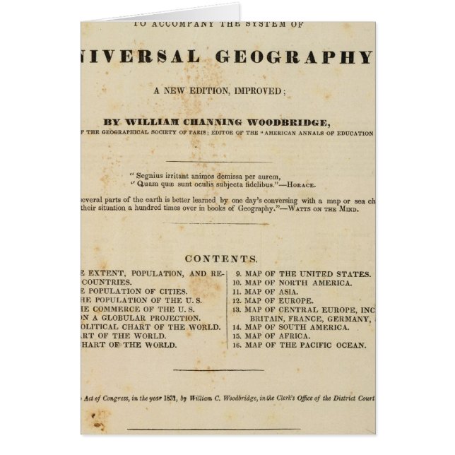 Title Page Modern atlas (Front)