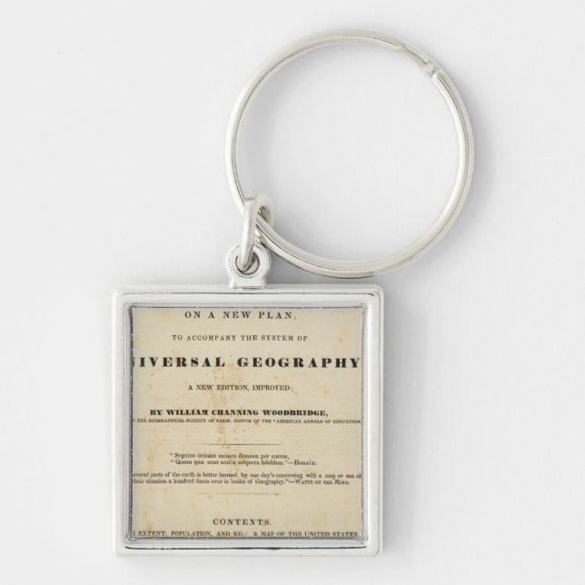 Title Page Modern atlas Key Ring (Front)