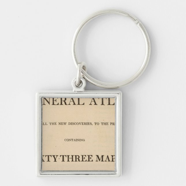 Title Page New, elegant general atlas Key Ring (Front)