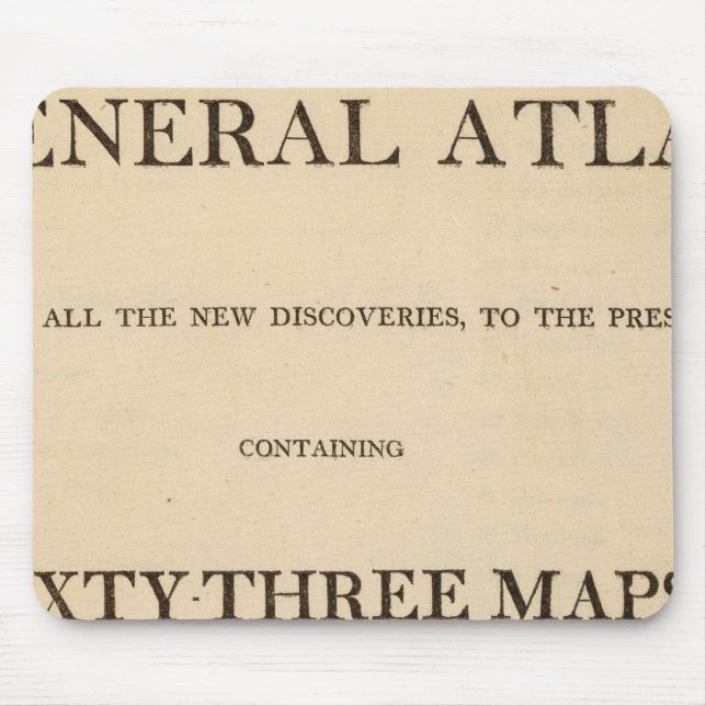 Title Page New, elegant general atlas Mouse Mat (Front)
