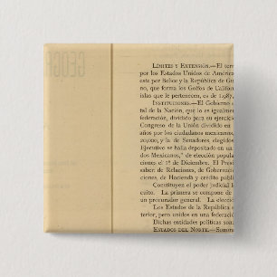 Title Page of 1874 Mexico Atlas 15 Cm Square Badge