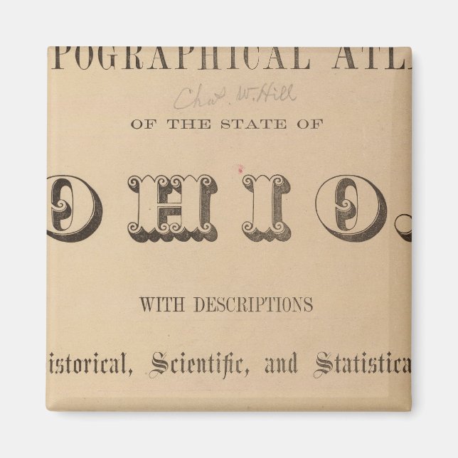 Title Page of a Topographical Atlas Magnet (Front)