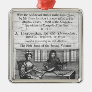 Title page of 'Deliciae Musicae' Metal Tree Decoration