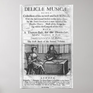 Title page of 'Deliciae Musicae' Poster