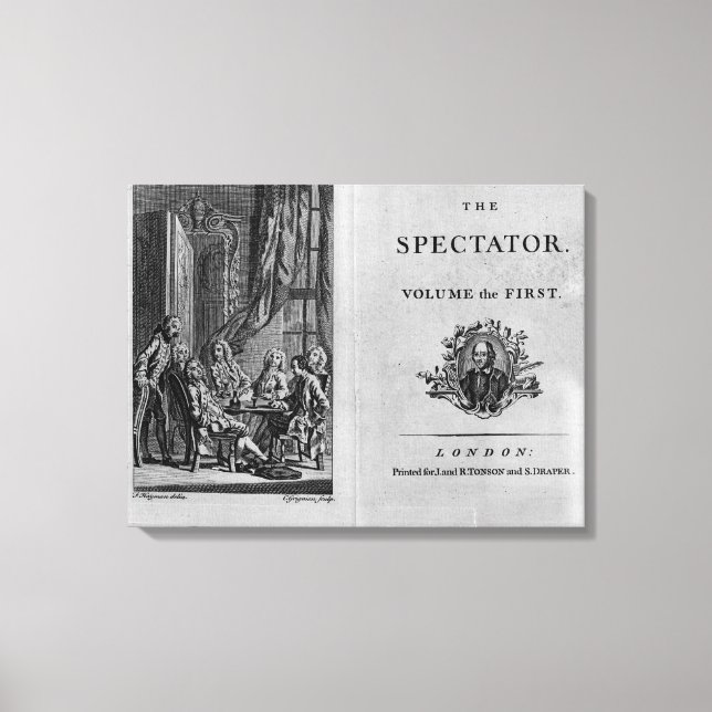 Title page of first volume of collected canvas print (Front)