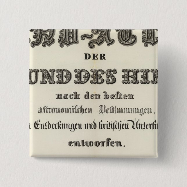 Title Page of HandAtlas 15 Cm Square Badge (Front)