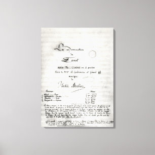 Title page of 'La Damnation de Faust' Canvas Print