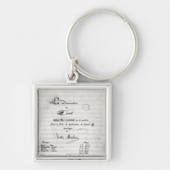 Title page of 'La Damnation de Faust' Key Ring (Front)