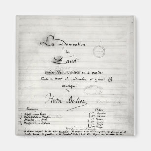 Title page of 'La Damnation de Faust' Magnet
