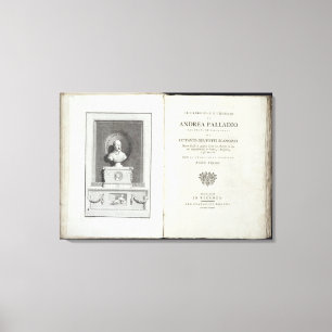 Title page of 'Le Fabbriche e i Disegni di Andrea Canvas Print