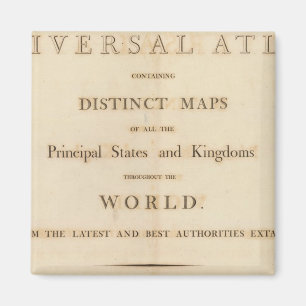 Title Page of New universal atlas Magnet