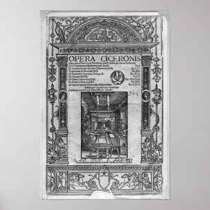 Title page of 'Opera Ciceronis', published 1520 Poster