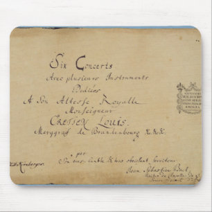 Title page of the 'Brandenburg Concertos' Mouse Mat
