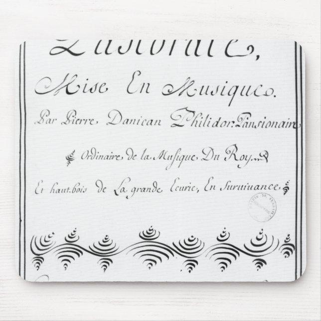 Title page of the 'Pastorale' Mouse Mat (Front)