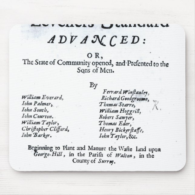 Title page of The True Levellers' Standard Mouse Mat (Front)