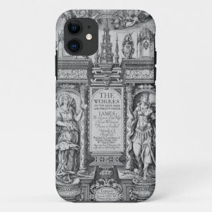 Title Page of 'The Works of James I', engraved by iPhone 11 Case