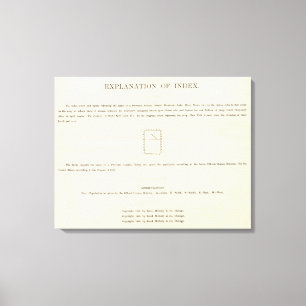 Title Page of Verso Indexed Atlas Canvas Print