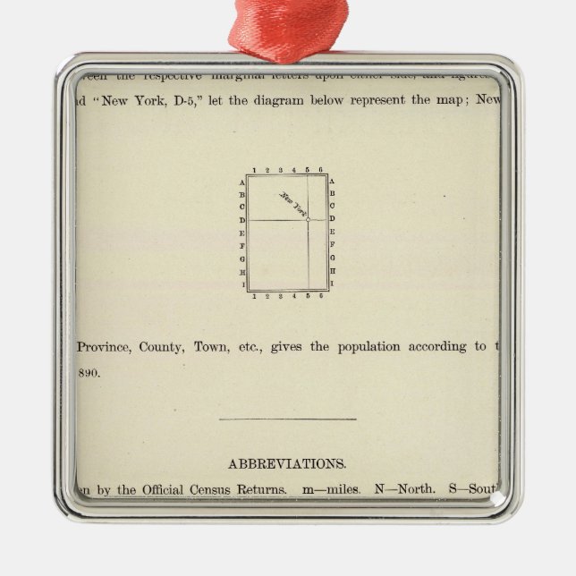 Title Page of Verso Indexed Atlas Metal Tree Decoration (Front)
