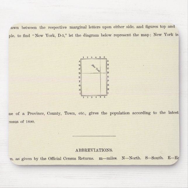 Title Page of Verso Indexed Atlas Mouse Mat (Front)