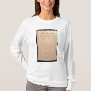 Title page of volume I of the English T-Shirt