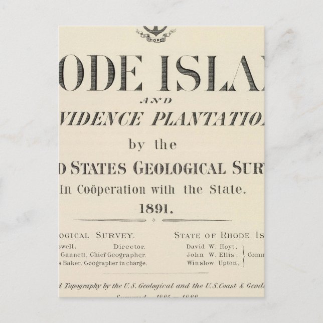 Title Page Rhode Island atlas Postcard (Front)