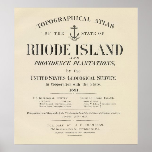 Title Page Rhode Island atlas Poster (Front)