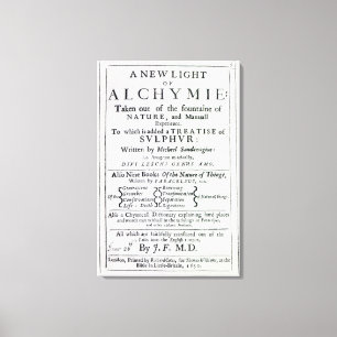 Title page to the English edition Canvas Print