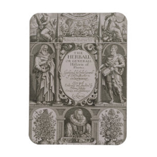 Title page to the second edition of 'The Herball' Magnet