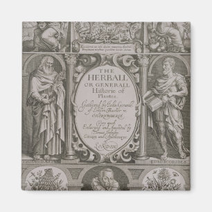 Title page to the second edition of 'The Herball' Magnet