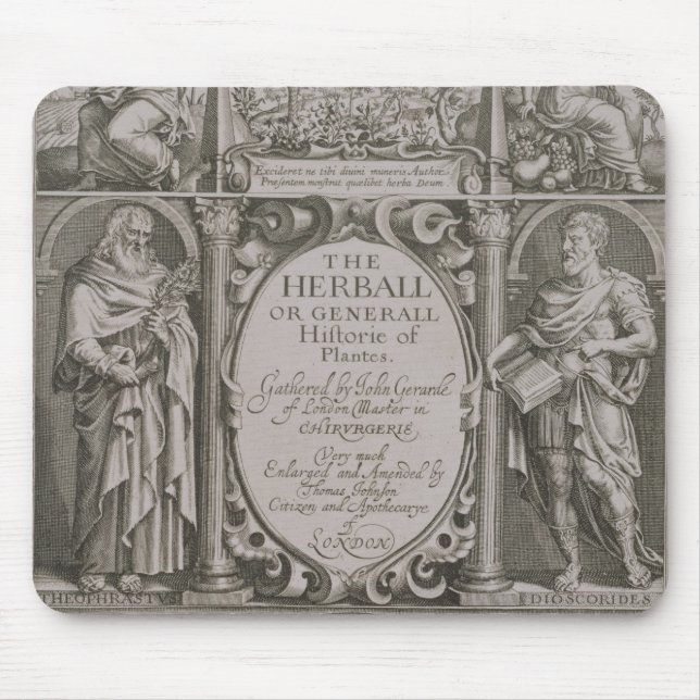 Title page to the second edition of 'The Herball' Mouse Mat (Front)